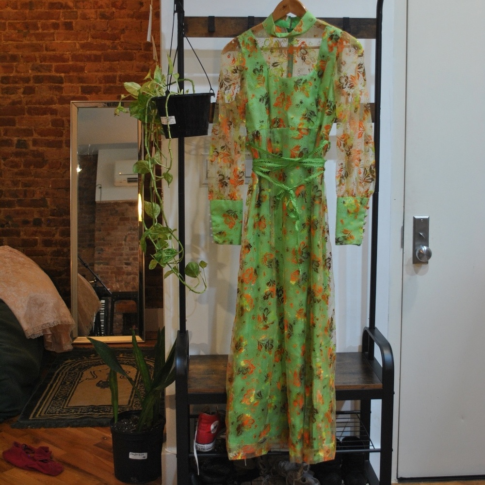 **sold on DEPOP** Vintage 60s Bright Dress ๐ฟ - Picture 6 of 7